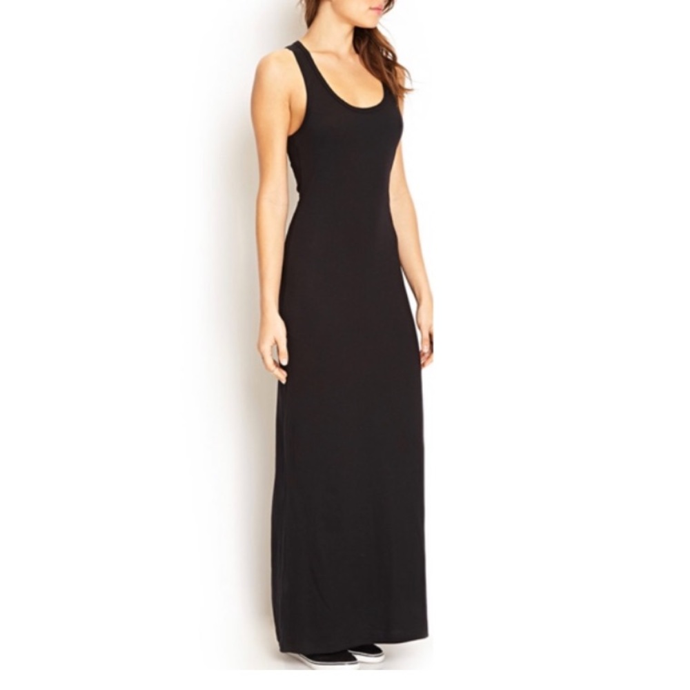 Hot Luxx Couture Racerback Black Maxi
